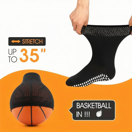 2 Pairs Extra Wide Socks for Swollen Feet